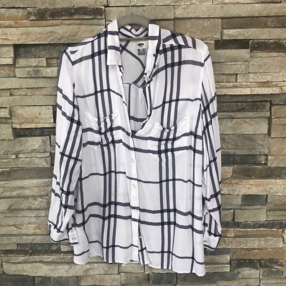 Old navy - Navy and white flannel! - Picture 1 of 1